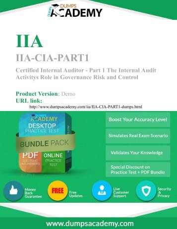 100% passing guarantee on IIA-CIA-Part1 Exam For Best Results in Actual Exam