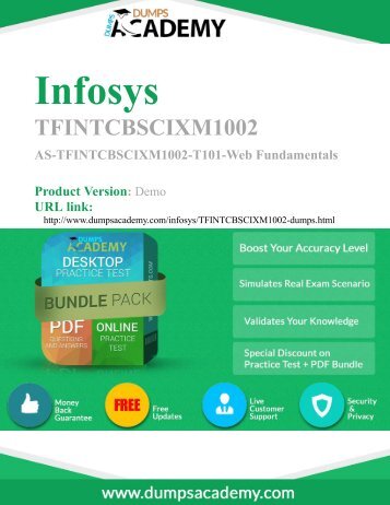 100% passing guarantee on TFINTCBSCIXM1002 Exam - 100% Passing Guarantee with latest Demo