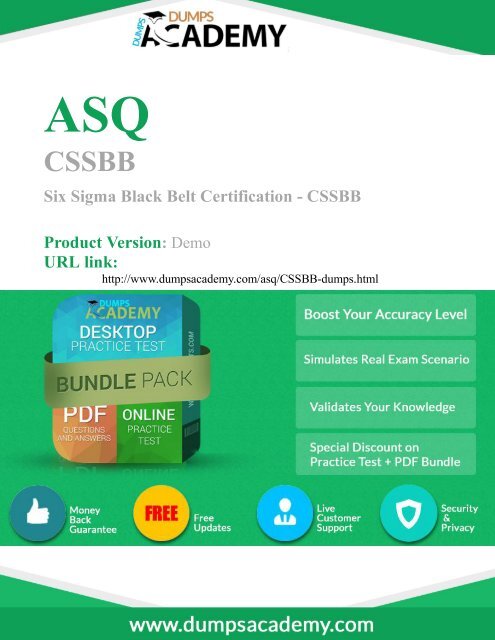 CSSBB Exam Easily with Questions and Answers PDF