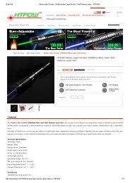 10000mw Blue Attack Laser Pointer  Self-Defense Laser-HTPOW