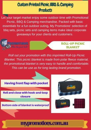 Purchase Promotional Camping Products from My Promotions