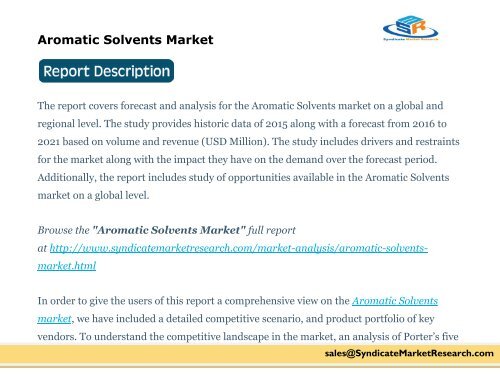 Aromatic Solvents Market