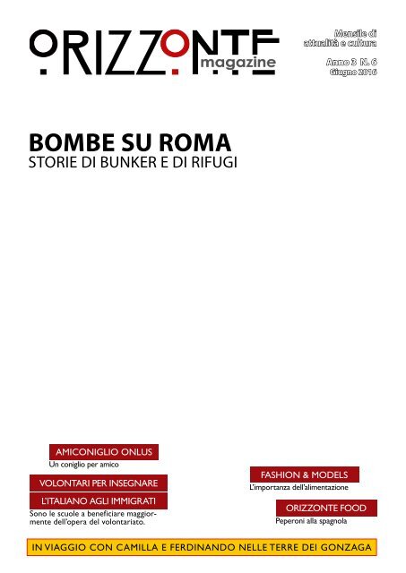 Orizzonte Magazine nÂ°7 Luglio2016