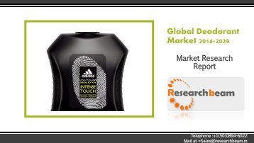 Global Deodorant Market 2016-2020