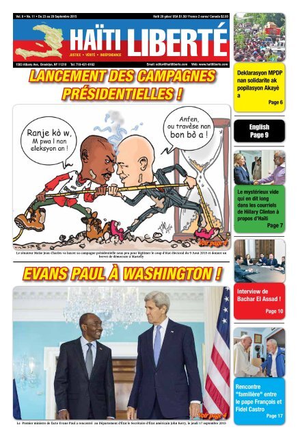 Haiti Liberte 23 Septembre 2015