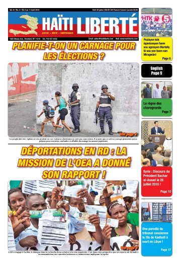 Haiti Liberte 5 Aout 2015