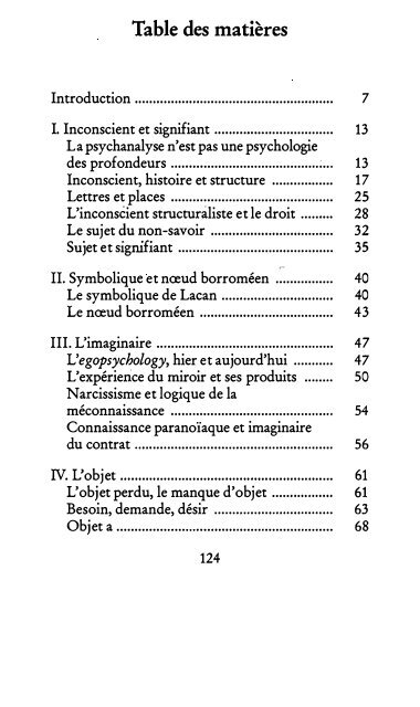 Lacan - La loi, le sujet et la jouissance 