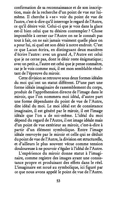 Lacan - La loi, le sujet et la jouissance 