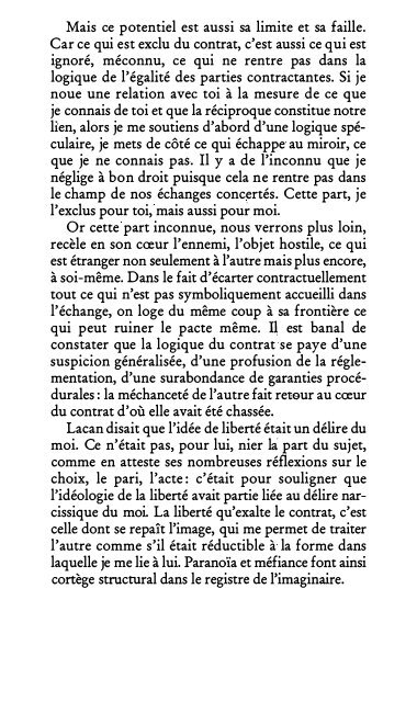 Lacan - La loi, le sujet et la jouissance 