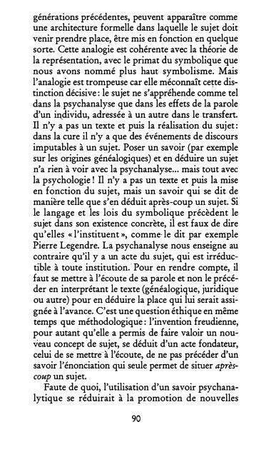 Lacan - La loi, le sujet et la jouissance 