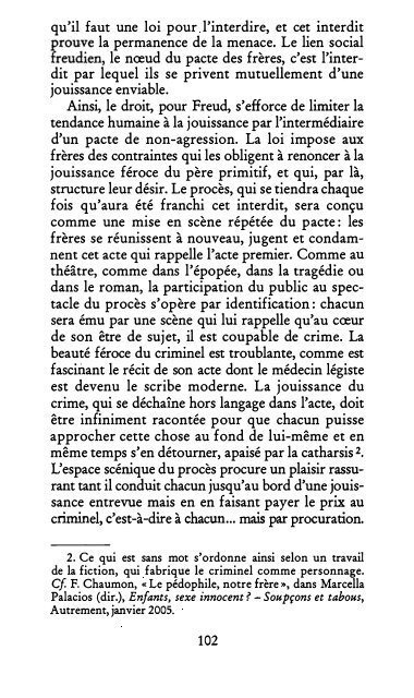 Lacan - La loi, le sujet et la jouissance 