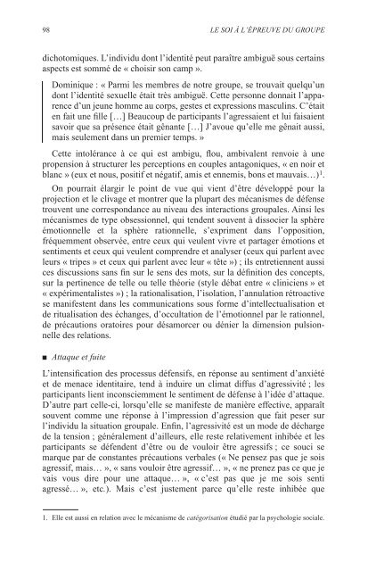 psychologie de l'identitÃ© _ soi et le groupe