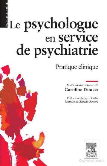 psychologue en service de psychiatrie