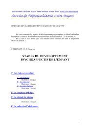 stades de dvlp psychoaff