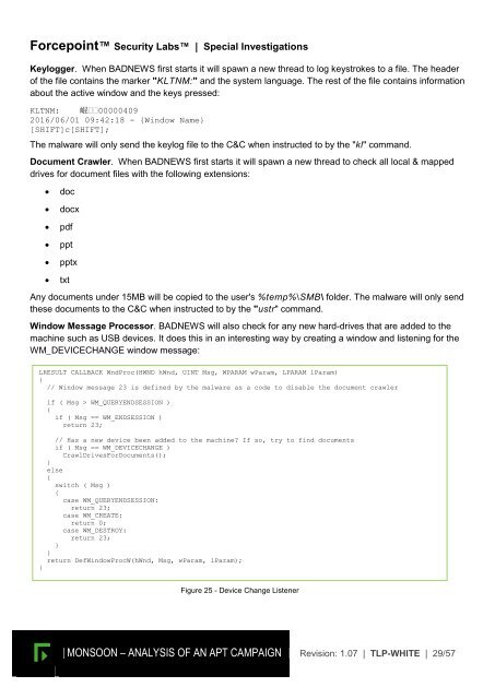 MONSOON – ANALYSIS OF AN APT CAMPAIGN