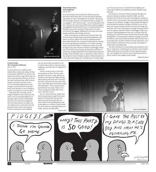 BeatRoute Magazine B.C. print e-edition - August 2016