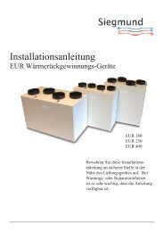 4 Installation - eht Siegmund GmbH