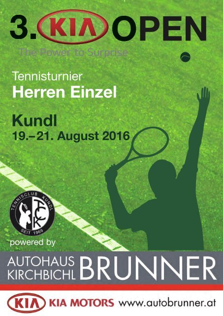 3. KIA OPEN Tennisturnier in Kundl