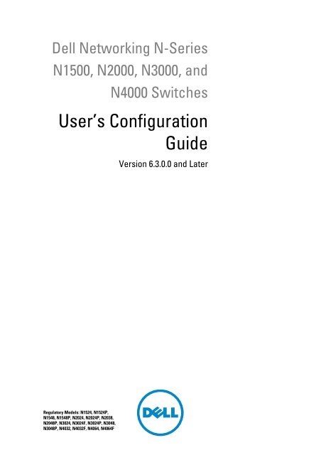 User&rsquo;s Configuration Guide