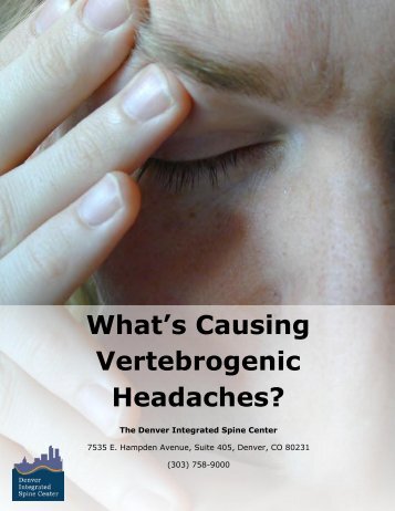 What’s Causing Vertebrogenic Headaches