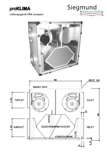 Lüftungsgerät HR6 compact - eht Siegmund GmbH