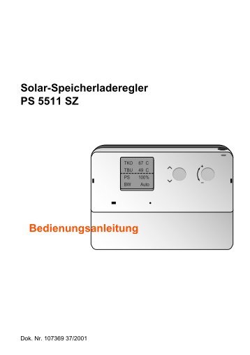 Solar-Speicherladeregler PS 5511 SZ Bedienungsanleitung