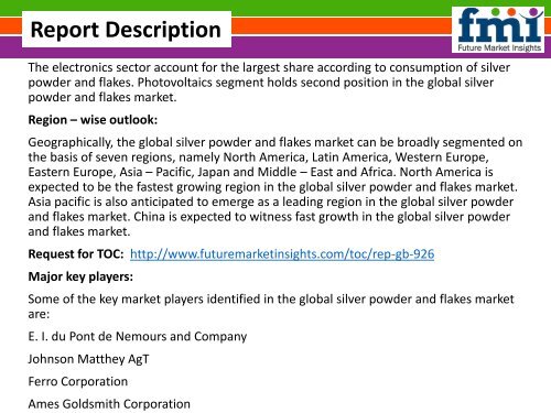 Silver Powder And Flakes Market size in terms of volume and value 2015-2025