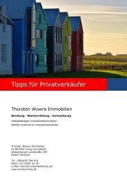 Tipps für Privatverkäufer - Thorsten Wowra Immobilien