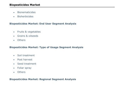 Biopesticides Market