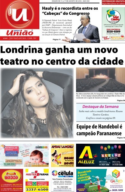 Jornal União, exemplar online da 11/08 a 17/08/2016.