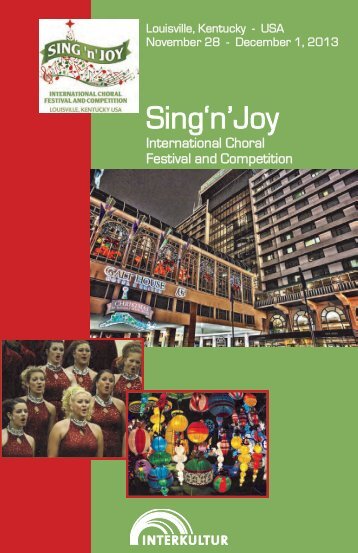 Sing'n'Joy Louisville 2013 - Program Book