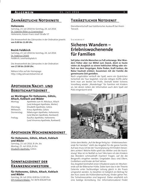 Gemeindeblatt