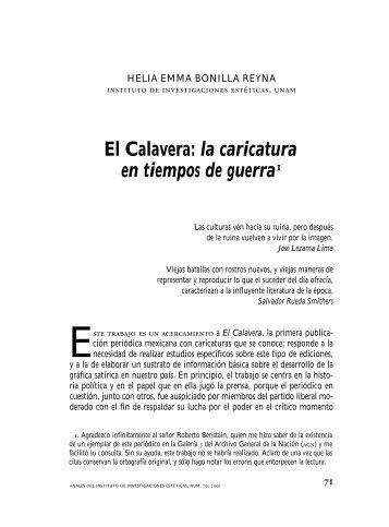 El Calavera: la caricatura en tiempos de guerra 1 - Anales del ...