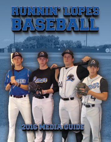 2016 Runnin' Lopes Baseball Media Guide