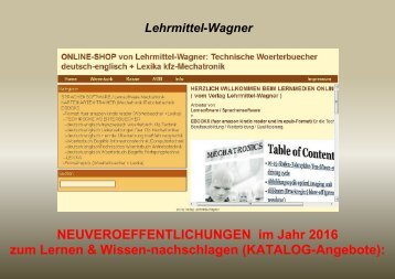 Automatiker-Woerterbuch: englische Technik-Vokabeln uebersetzen: ebook-Katalog 2016