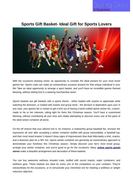 fan sports goods