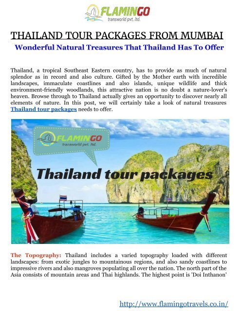 Thailand tour-Tropical Southeast Asian country
