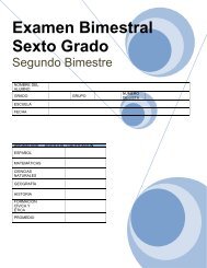 Examen Bimestral Sexto Grado - UPN 303