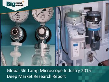 Slit Lamp Microscope Industry Growth & Demands