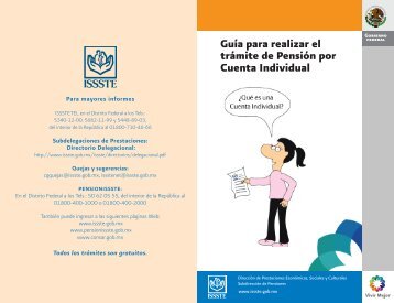 Guía Informativa de Cuenta Individual - issste