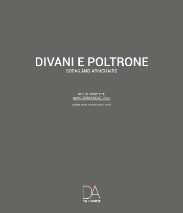 134 DallAgnese CATALOG DIVANI E POLTRONE 2016