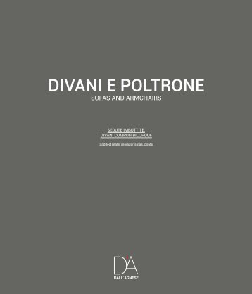 134 DallAgnese CATALOG DIVANI E POLTRONE 2016