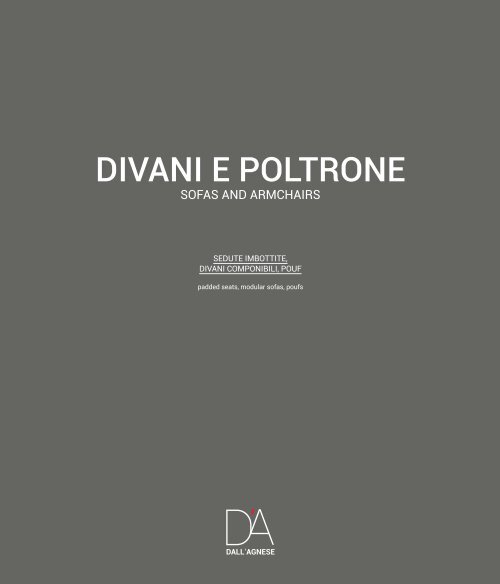 134 DallAgnese CATALOG DIVANI E POLTRONE 2016