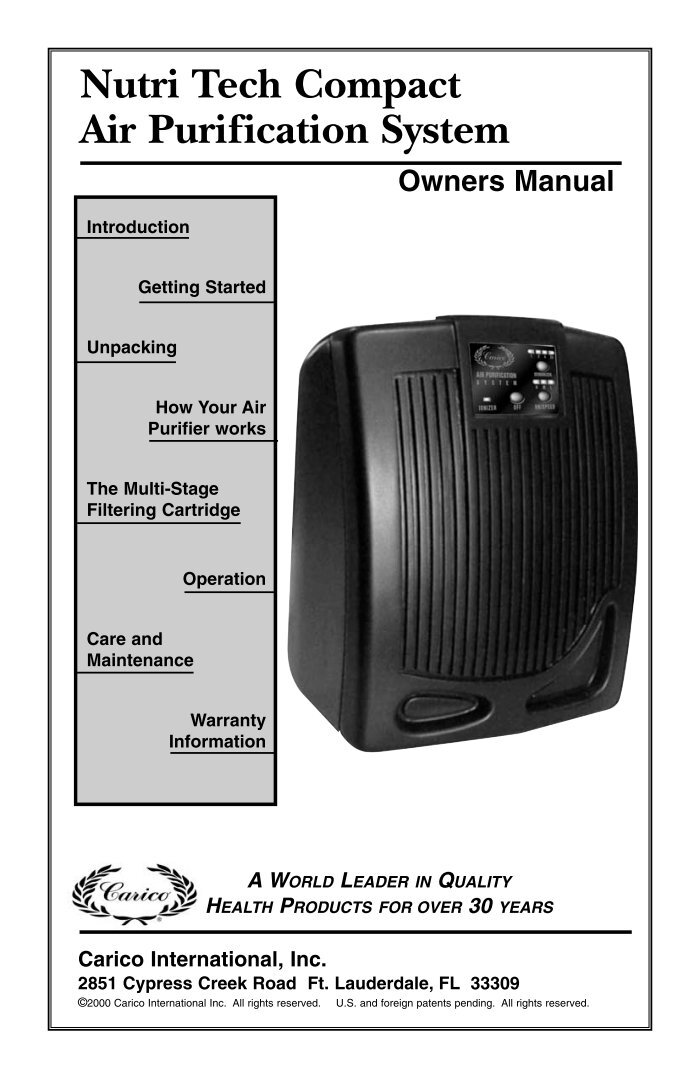 Carico air deals purifier reviews