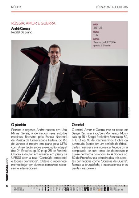 Revista Agenda Cultural 2016-2