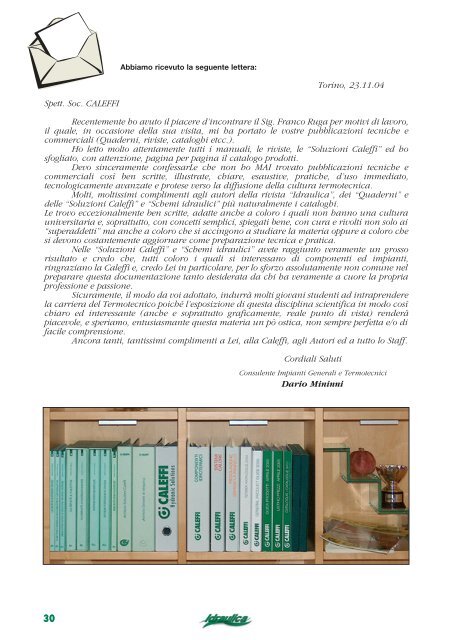 Le perdite di carico negli impianti Il dimensionamento dei ... - Caleffi