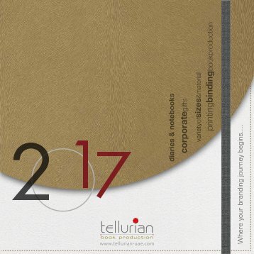 Tellurian | 2017 Diaries, Notebooks and Corporate Gift Items in UAE