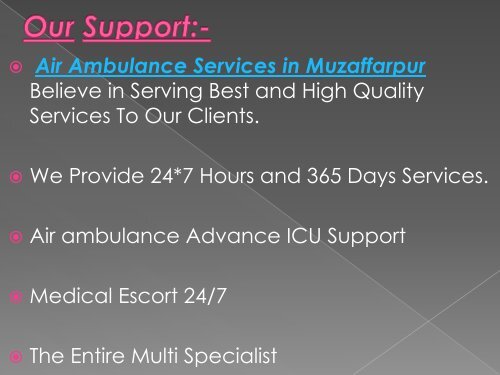 Medivic Aviation Providing Economic Air Ambulance Service in Goa and muzaffarpur