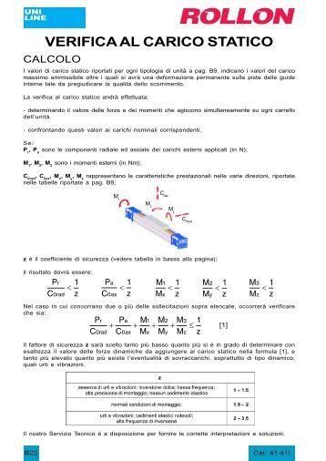 VERIFICA AL CARICO STATICO - Setec