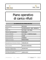 Piano operativo di carico rifiuti - RECYCLA Srl